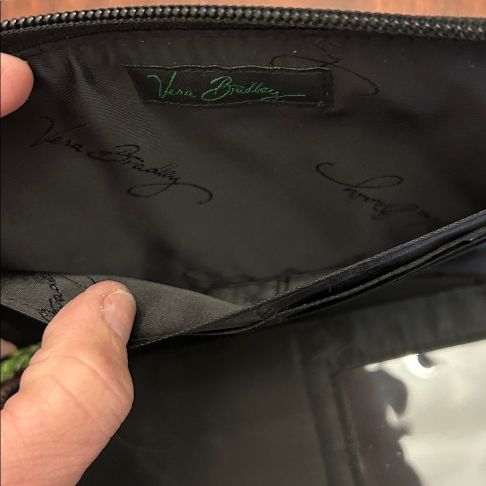 Vera Bradley black floral wallet wristlet NWOT - Picture 6 of 8